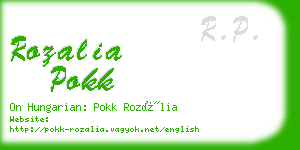 rozalia pokk business card
